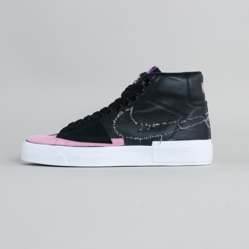 Nike – Blazer Mid Edge – Black / Pink / White –...