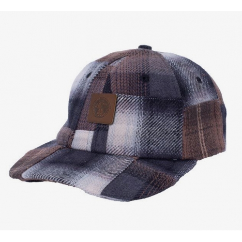 Fucking Awesome - Patchwork Plaid Hat - Brown