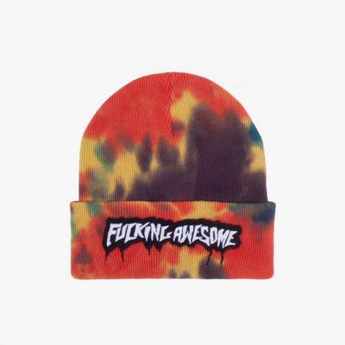 Fucking Awesome - Velcro Stamp Cuff Beanie -...