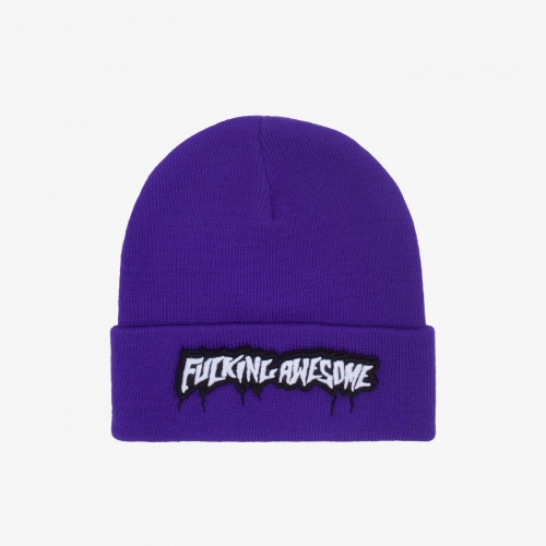 Fucking Awesome - Velcro Stamp Cuff Beanie -...