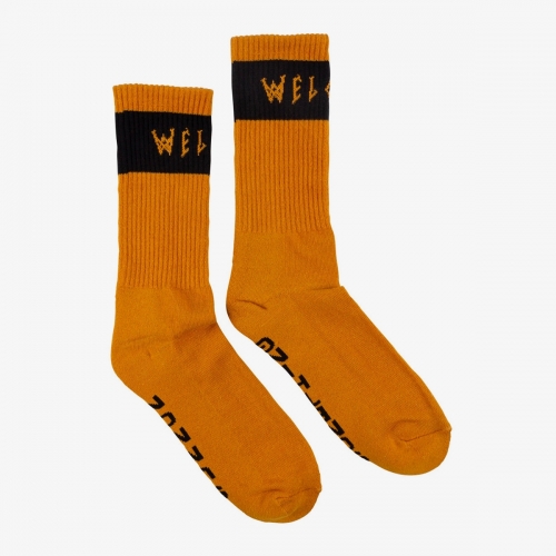 Welcome - Summon Socks - Pumpkin/Black
