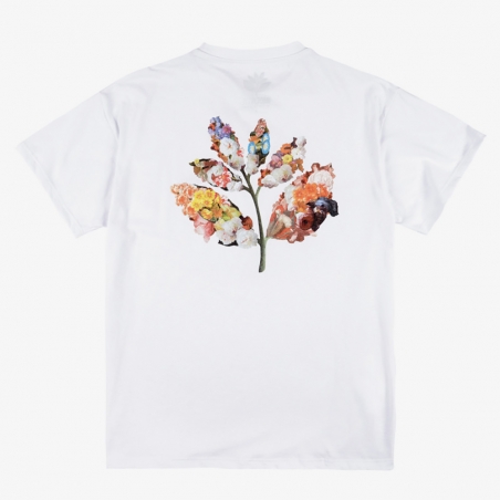 Magenta – Flower Plant Tee – White
