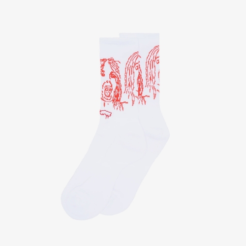 Fucking Awesome - Front Row Sock - White