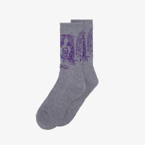 Fucking Awesome - Front Row Sock - Grey