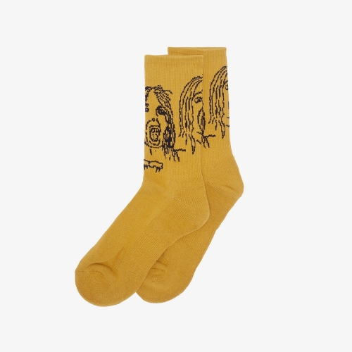 Fucking Awesome - Front Row Sock - Gold