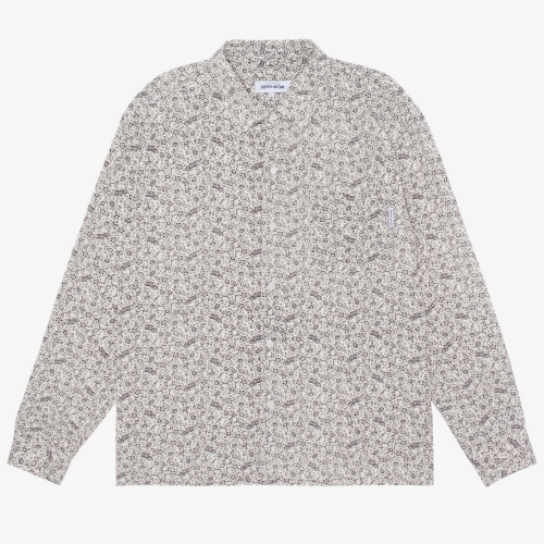 Fucking Awesome - Flower Face L/S Button Up...