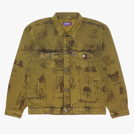 Fucking Awesome – Cut Outs Trucker Jacket – Yellow