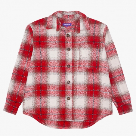 Fucking Awesome – Heavy Flannel Overshirt – Red...