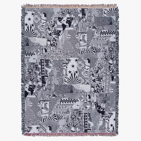 Fucking Awesome – New Collage Woven Blanket –...