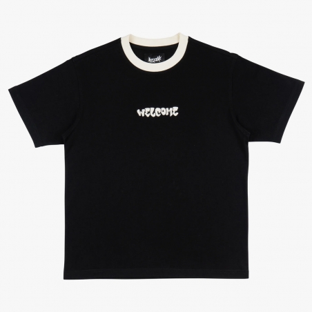 Welcome – Puncher Knit Tee – Black