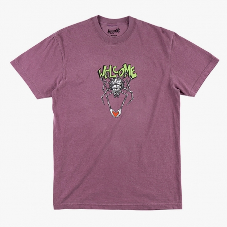 Welcome – Spidey Garment Dyed  Tee – Berry